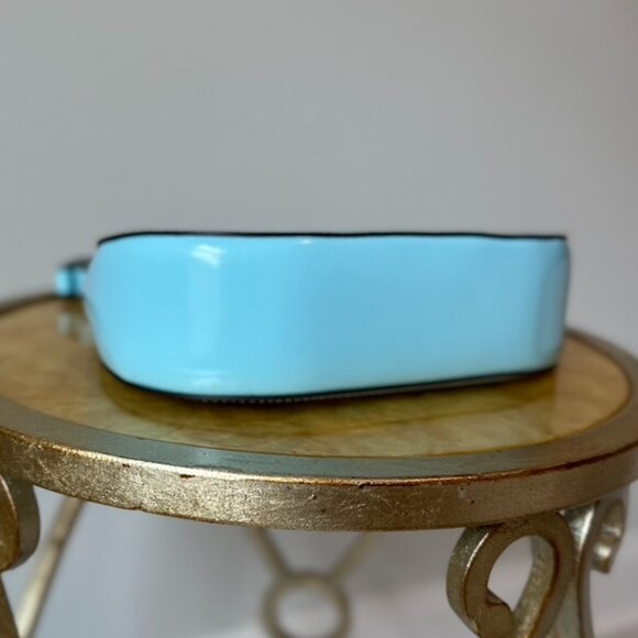 Tory Burch Emerson Patent Leather Shoulder Bag in Light Celeste - Picture 6 of 15